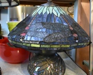 Tiffany style firefly lamp