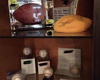 Signed sports memorabilia 