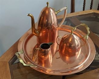 $50  Copper/brass 4 piece set