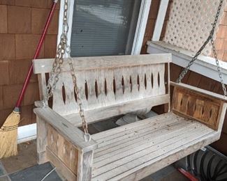 $50  Wood porch swing