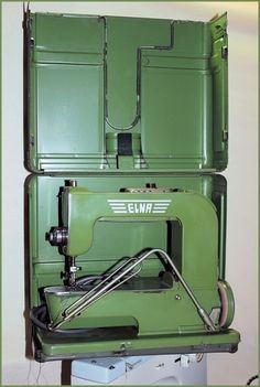 Vintage Elna Sewing Machine in Metal Case