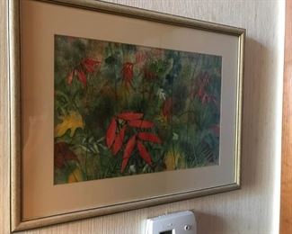 "In the Grass", watercolor by Edgell