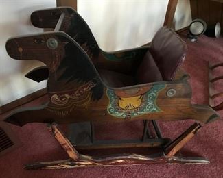 Vintage Rocking Horse Glider