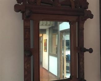 Vintage Foyer Coat Tree with mirror
