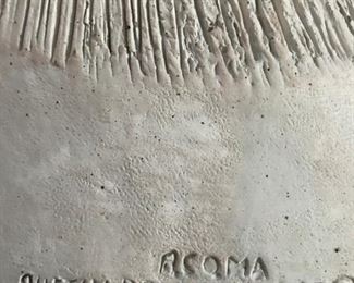 Retired Austin, Acoma Sculpture - "La Madre, Mother and Child" 1983