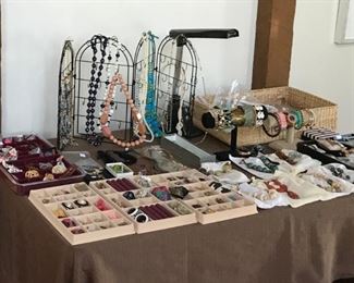 Large selection of women's costume jewelry