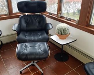 Eames style chair and ottoman 