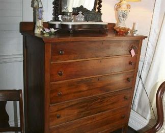 WONDERFUL OLD CHEST WITH DAWSON STORE TAG ON BACK