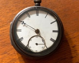 Aterling Silver English Pocket Watch
