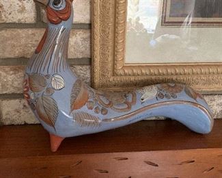 Large Mexican Pottery Road Runner