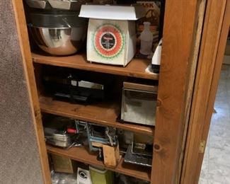 #64		Pine Cabinet w/frosted Door w/3 shelves  30x15x49	 $65.00 
