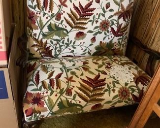#81 Love Seat w/Needle-point fabric 45" Wide $75.00