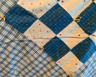 #132		Hand-tied Quilt on Point - Full Size	 $45.00 
