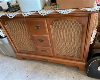 #163		RCA Record/Stero Cabinet (needs work) 	 $20.00 
