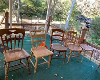 #179		Odd Dining Chairs  (5)   $30 each
