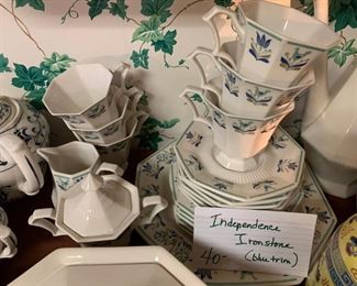 #227		Independence Ironstone Blue - 22 pieces	 $40.00 
