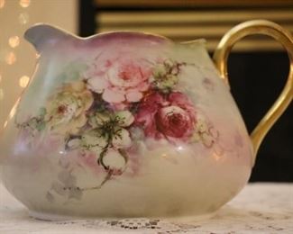 Old porcelain pitcher