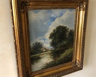 Early Original Oil Landscape