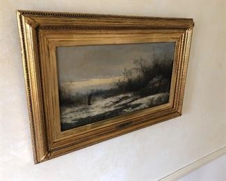 English Landscape by Ernest Laning 1850-1895