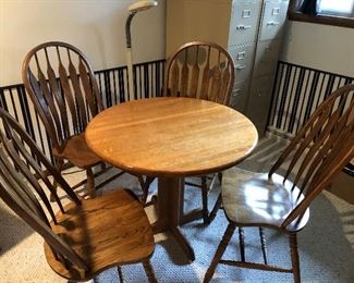 Oil Table and 4 Chairs