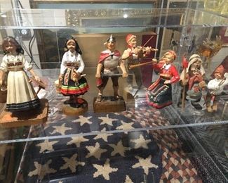 Scandinavian Figures Hand carved in Norway