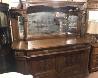 Wonderful Victorian Oak Buffet