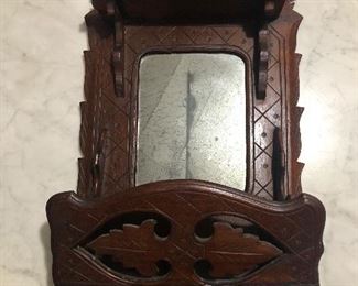 Victorian Comb and Brush Wall Mirror