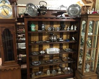 Victorian Bookshelf &Small Curio