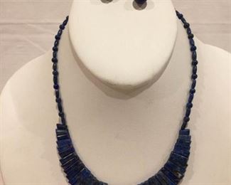 Blue Stone Necklace & Earrings https://ctbids.com/#!/description/share/278113