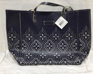 Vera Bradley NWT Laser-Cut Tote Morocco Navy https://ctbids.com/#!/description/share/278129
