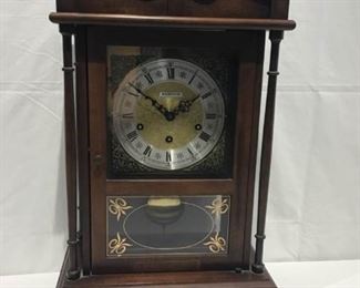 Barwick Western Triple Chime Pillar Scroll Mantle Clock https://ctbids.com/#!/description/share/278030