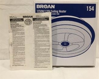 NIB Broan Ceiling Heater https://ctbids.com/#!/description/share/278039