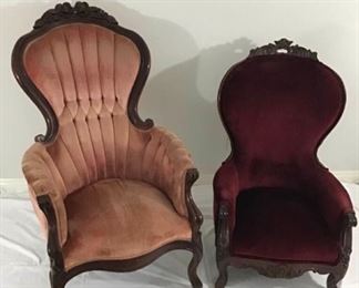 2 Vintage Queen Anne Chairs https://ctbids.com/#!/description/share/278046
