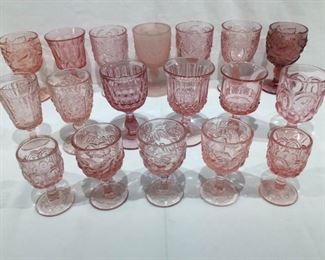 Pink Stemware 18 Pcs https://ctbids.com/#!/description/share/278058