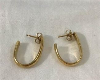 14K Earring with Clear Stone https://ctbids.com/#!/description/share/278067