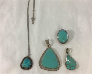 Turquoise Jewelry incld Sterling https://ctbids.com/#!/description/share/278072