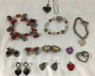 Heart Themed Jewelry Sterling https://ctbids.com/#!/description/share/278096