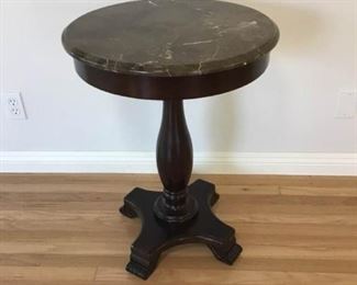 Dark Marble Top with Pedestal https://ctbids.com/#!/description/share/278128