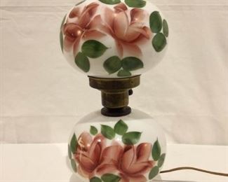 Handpainted Hurricane Lamp Vintage https://ctbids.com/#!/description/share/278139