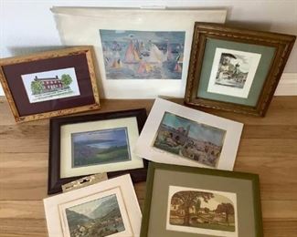 7 Scenic Prints signed and some with frames https://ctbids.com/#!/description/share/279020