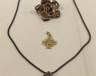 Jerusalem Cross Israel Jewelry Sterling Opal https://ctbids.com/#!/description/share/278064