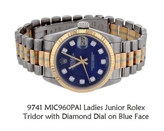 Lot 741 Rolex Tridor Watch