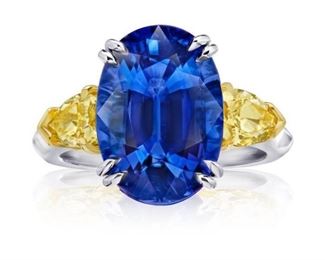 Lot 828 Kashmere Sapphire RingGIA