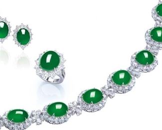 Lot 868 Jadeite Suite GIA