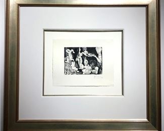 PABLO PICASSO Marin Reveur Avec Deux Femme