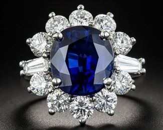 LOT861 Australian Sapphire Diamond Ring