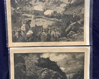 Two Harper's Weekly pages with etchings https://ctbids.com/#!/description/share/279476