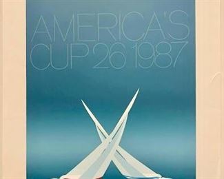 America's Cup 26 1987- Official Poster https://ctbids.com/#!/description/share/279426