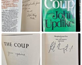Lots Signed (Stephen King, John Updike, Kurt Vonnegut)