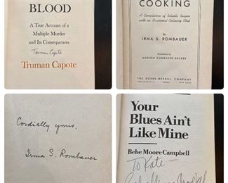 Lots Signed (Truman Capote, Julia Child, Irma Rombauer, Bebe Moore Campbell)